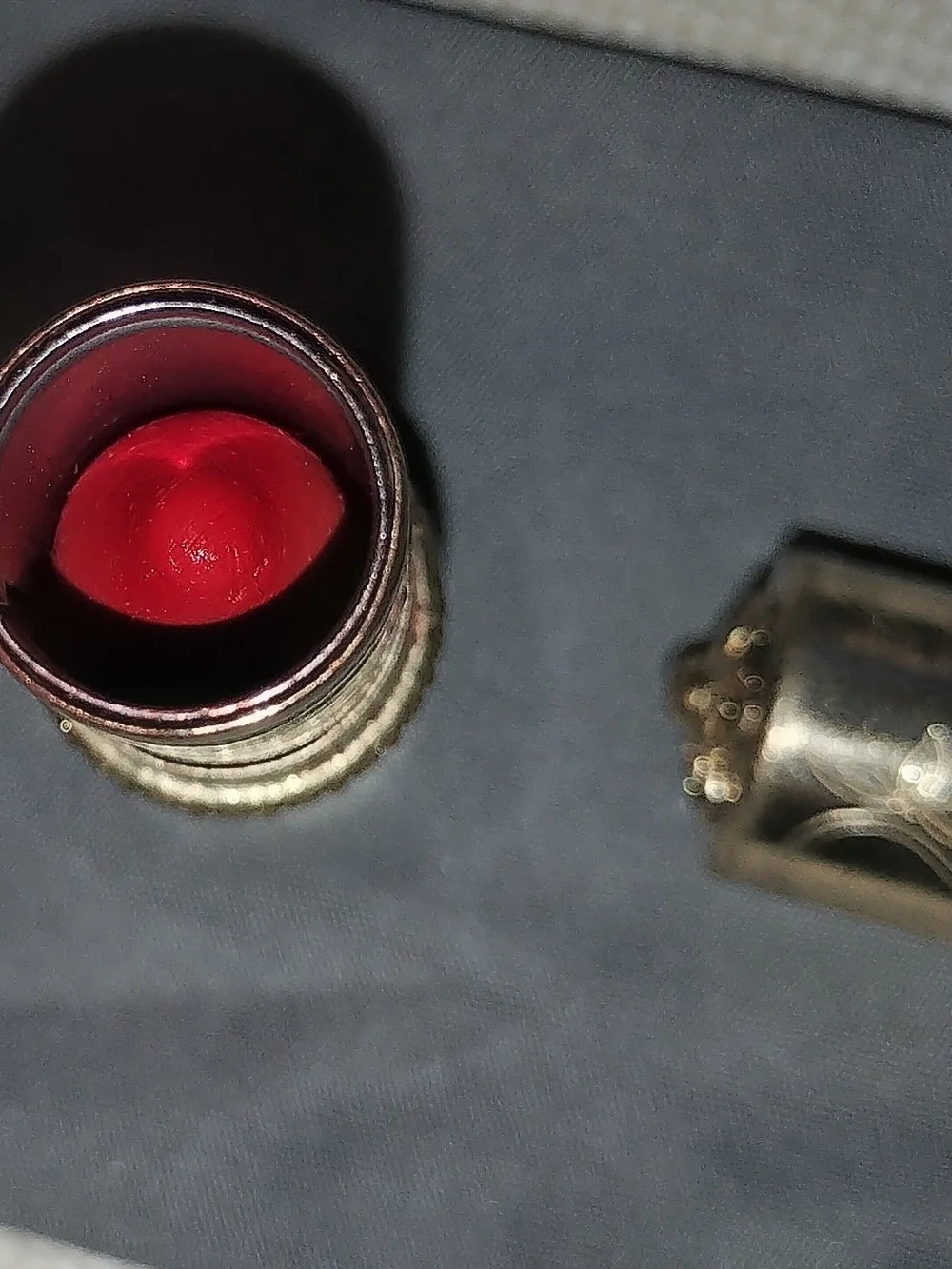 Vintage  501 Revlon Gold Tone Case With Lipstick
